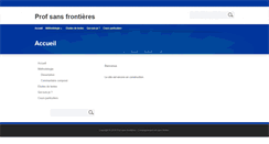 Desktop Screenshot of profsansfrontieres.com