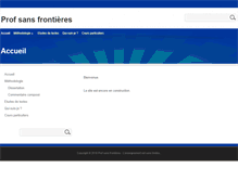 Tablet Screenshot of profsansfrontieres.com